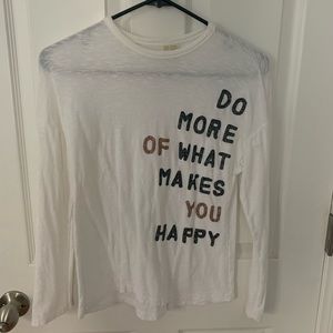 White long sleeve shirt